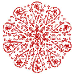 Image showing ornamental round lace 