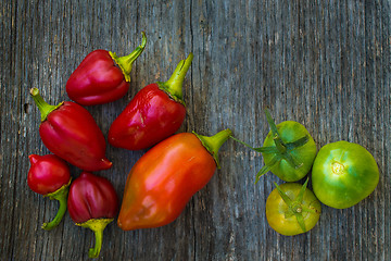 Image showing Capsicum and tomato