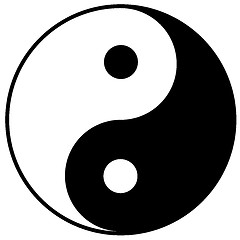 Image showing Yin-yang symbol