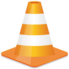 Image showing orange traffic cone