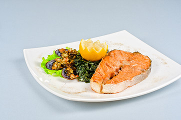 Image showing salmon steak