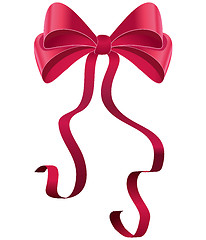 Image showing pink gift bow