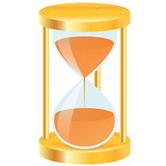 Image showing gold hourglass