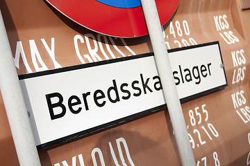 Image showing Beredsskapslager