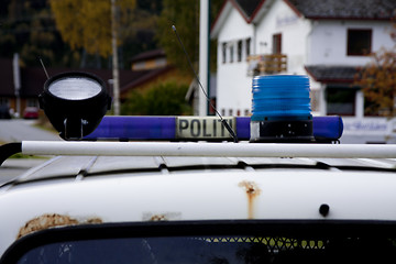 Image showing Old Police Car