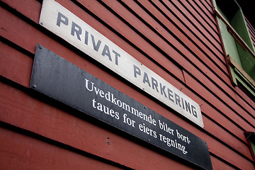 Image showing Private Parking