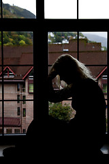 Image showing Depressed girl