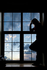 Image showing Depressed girl