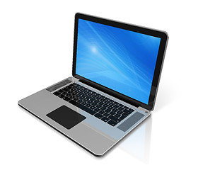 Image showing Laptop computer isolated on white