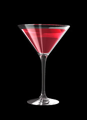 Image showing 3D cocktail glass