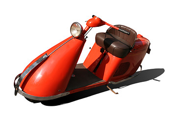 Image showing Orange Scooter