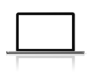 Image showing Laptop computer isolated on white