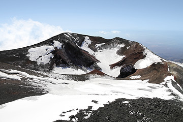 Image showing volcano mount Etna crater