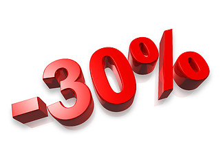 Image showing 30% thirty percent