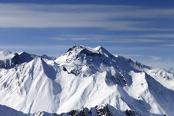 Image showing View on winter mountains