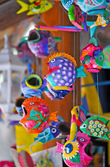 Image showing Face ceramic fish in Cozumel - Mexico