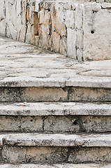 Image showing Old stairs built in Cozumel - Mexico