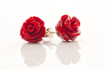 Image showing Red rose jewelry