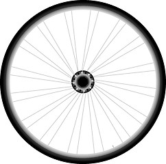 Image showing Bike wheel - vector on white background