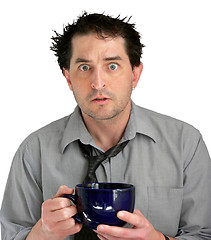 Image showing Stressed Coffee Guy