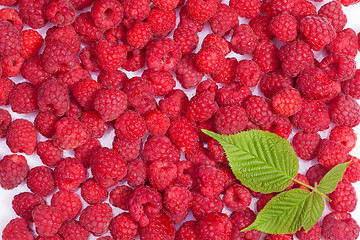 Image showing ripe raspberries wallpaper