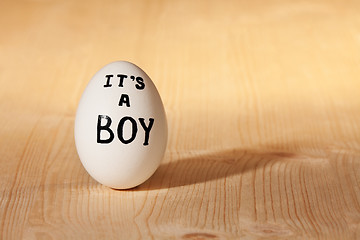 Image showing it's a boy concept