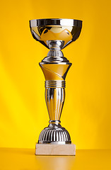 Image showing shiny golden first place award