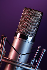 Image showing Fancy mic on the stage