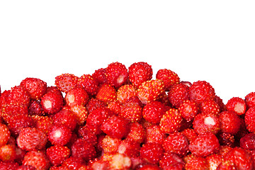 Image showing strawberry pile isolated on white