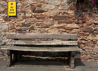 Image showing empty bench