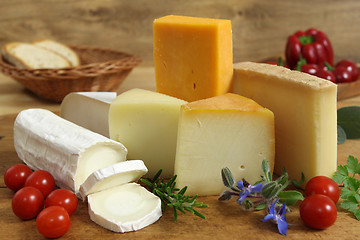 Image showing Cheeses