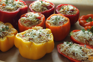 Image showing Stuffed peppers 