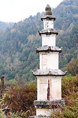 Image showing Chinese ancient pagoda