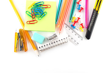 Image showing Assortment of stationery