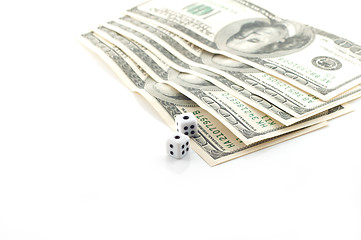 Image showing Money and dice