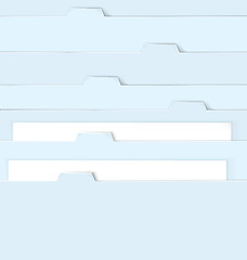 Image showing Blue folders with paper