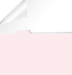 Image showing Folder with rolled corner paper