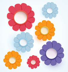 Image showing Flowers paper crafted