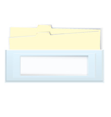 Image showing Blue box with folders