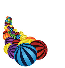 Image showing Colorful balls corner