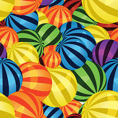 Image showing Colorful balls seamless