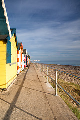 Image showing Beach huts