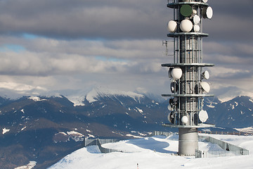 Image showing Communication antenna tower