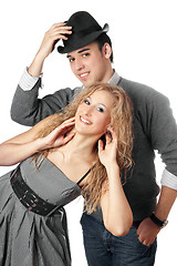 Image showing Portrait of happy young couple