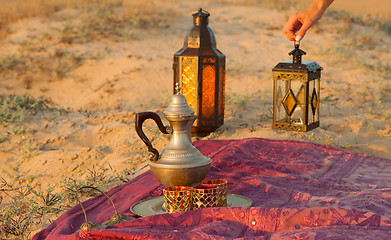 Image showing Moroccan lamps