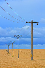 Image showing Electric pole
