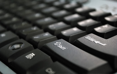 Image showing Black keyboard