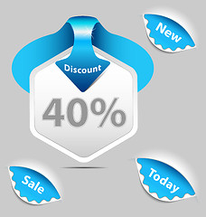Image showing Discount sale labels