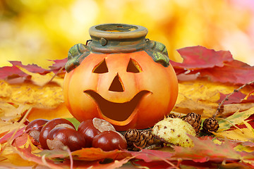 Image showing Halloween Pumpkin Lantern