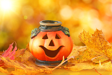 Image showing Halloween Pumpkin Lantern
